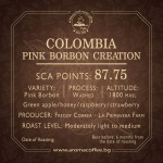 Aroma Colombia Pink Bourbon Creation limited reserve edition на зърна 0.200 кг Aroma Colombia Pink Bourbon Creation limited reserve edition на зърна 0.200 кг